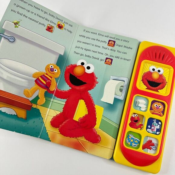 2/$6 Sesame Street-Pottery Time with Elmo Sound Book-Potty Training (Board Book) - Picture 4 of 12